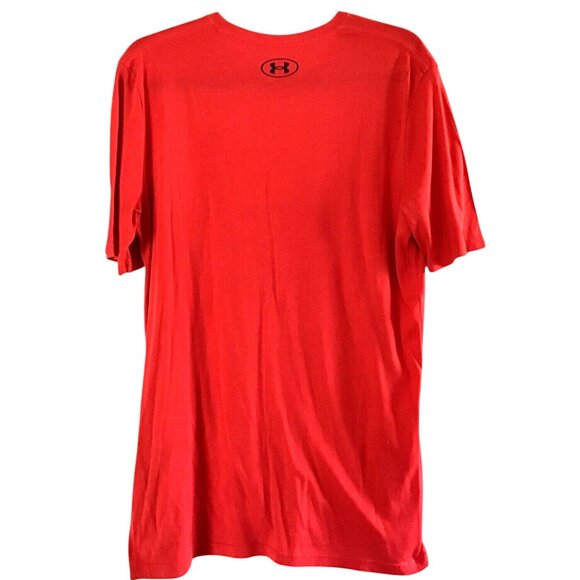 Under Armour Mens Red Graphic T-Shirt Size S - Picture 2 of 6